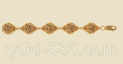 

Эксклюзивный мужской золотой браслет 585* пробы