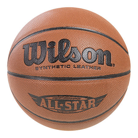 Мяч баскетбольный Wilson PU AllStar, коричневый №7.