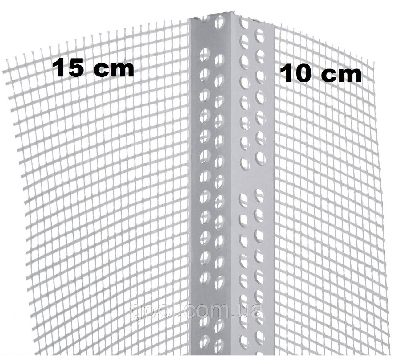Уголок пластиковый для откосов размеры с сеткой