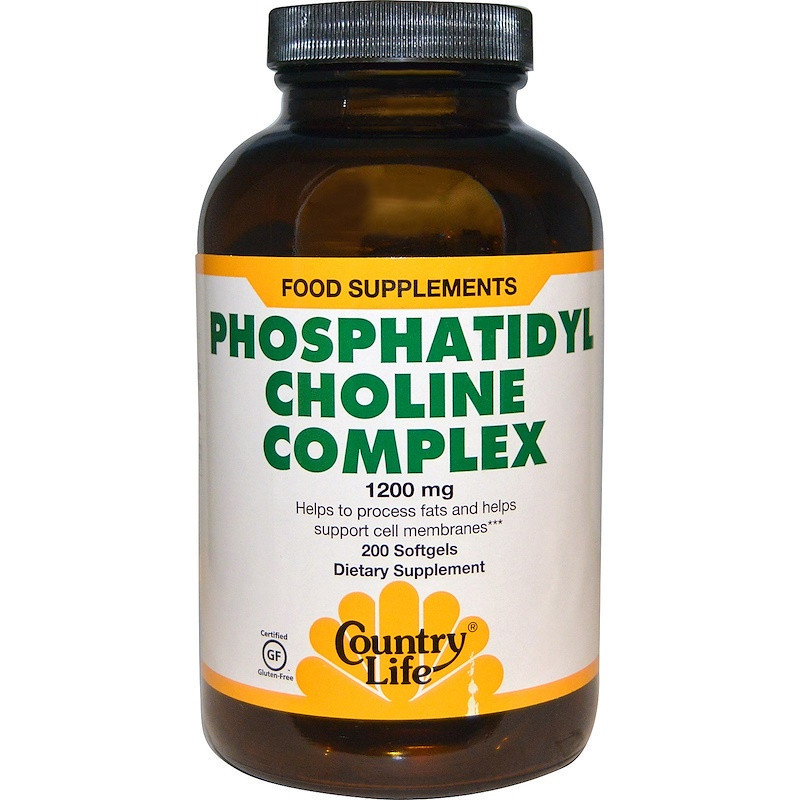 

Фосфатидилхолиновый комплекс Country Life "Phosphatidyl Choline Complex " 1200 мг (200 капсул)