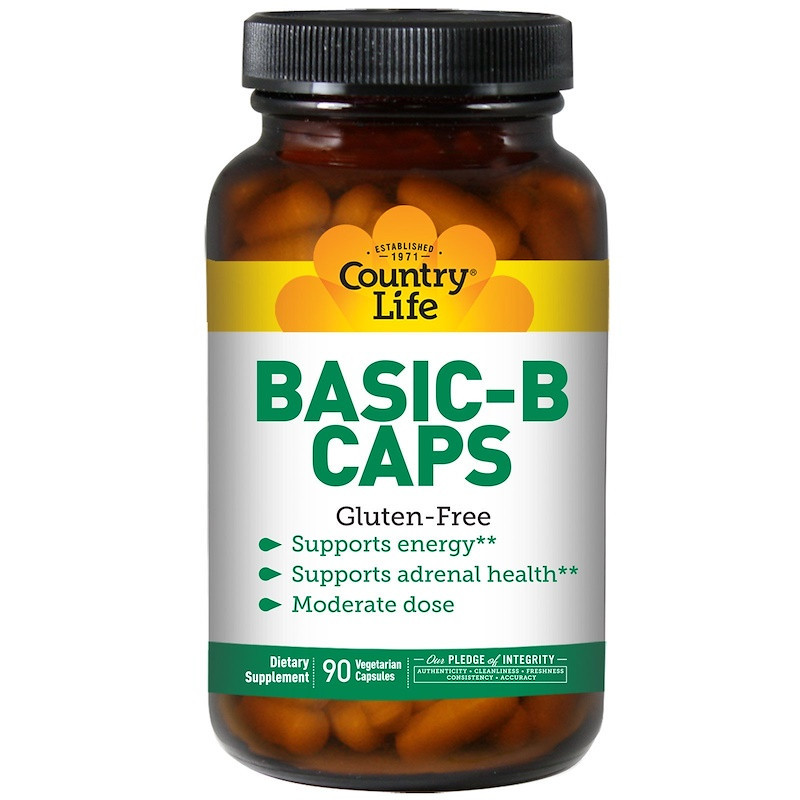 

Комплекс витамина В Country Life "Basic-B Caps" (90 капсул)