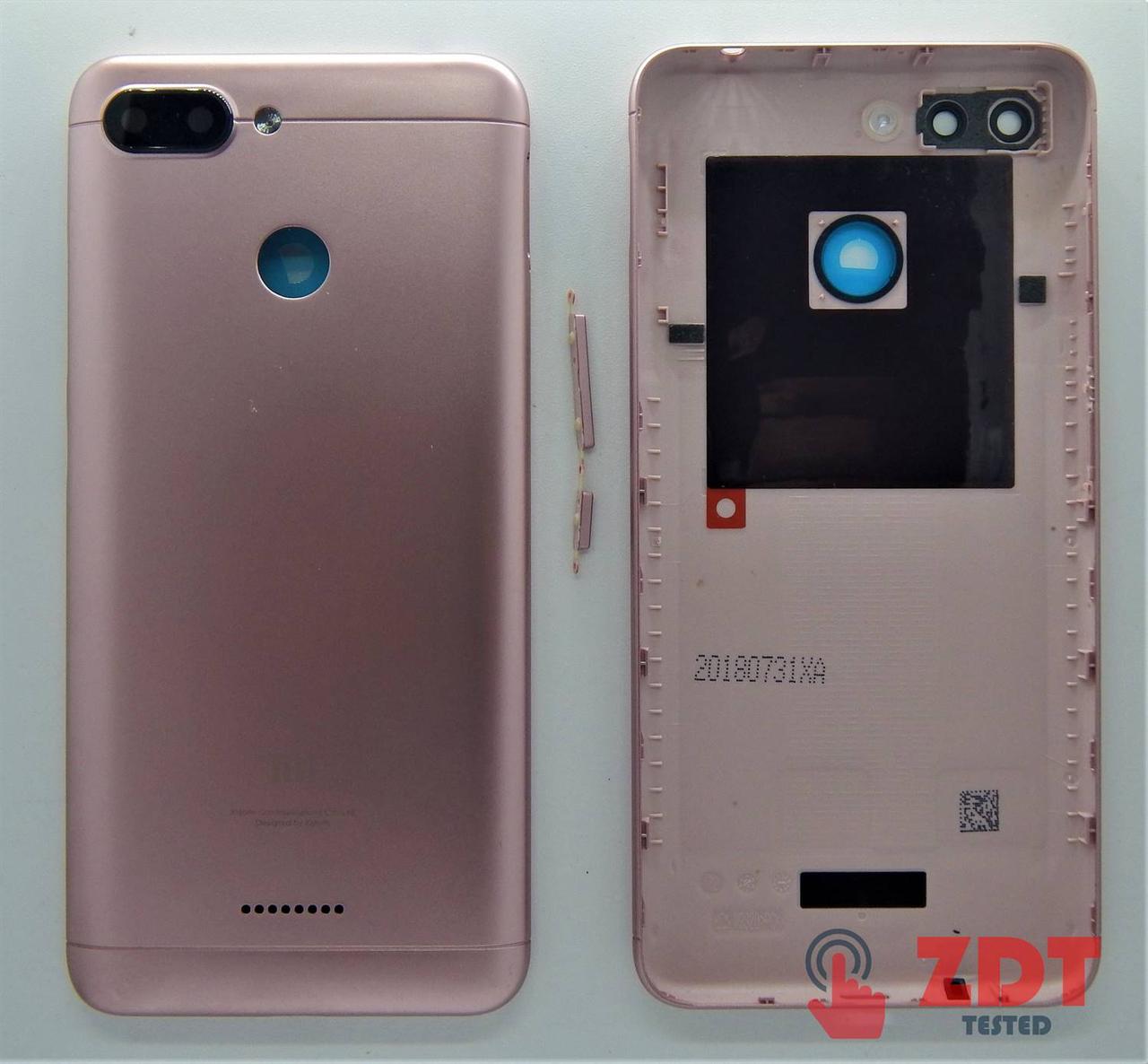 Задняя крышка Xiaomi Redmi 6 (Pink) один слот SIM (8000293Pk)