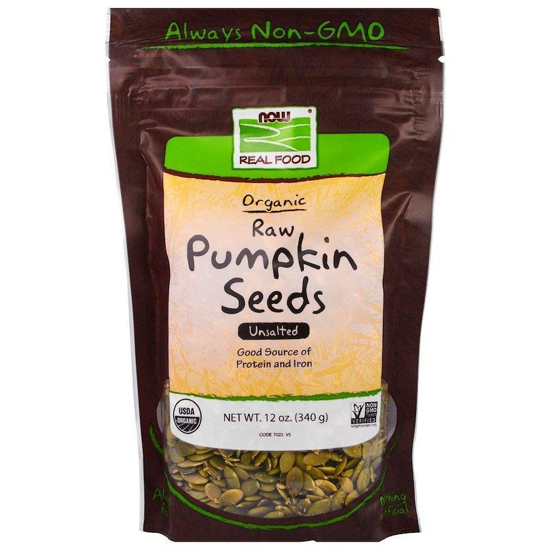 

Органические тыквенные семечки NOW Foods, Real Food "Pumpkin Seeds" не соленые (340 г)