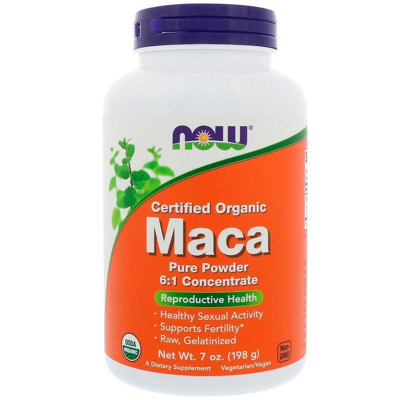 

Мака органическая NOW Foods "Certified Organic Maca Pure Powder" чистый порошок (198 г)