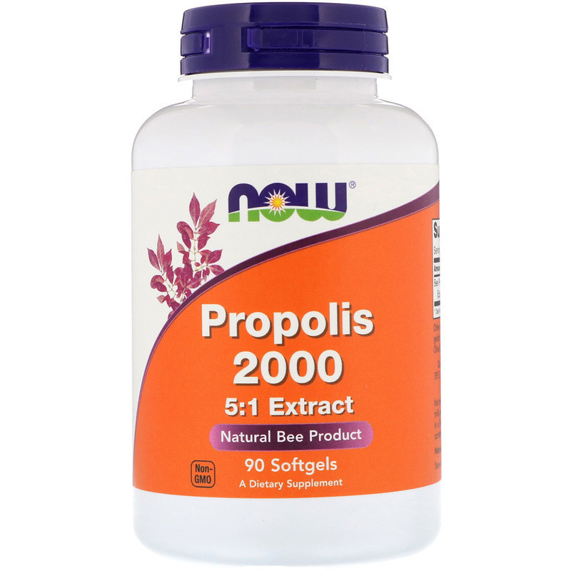 

Экстракт прополиса NOW Foods "Propolis 2000" 400 мг (90 гелевых капсул)