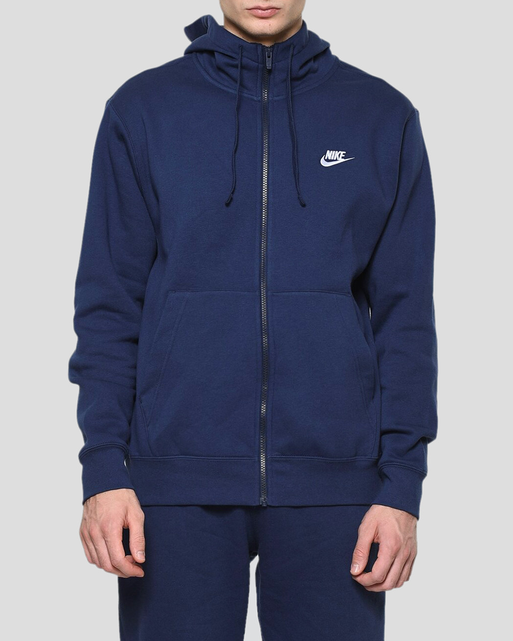 nike m nsw club hoodie fz bb