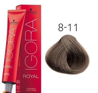 

Краска для волос Schwarzkopf Professional Igora Royal 60 мл 8-11 Светлый русый сандрэ экстра