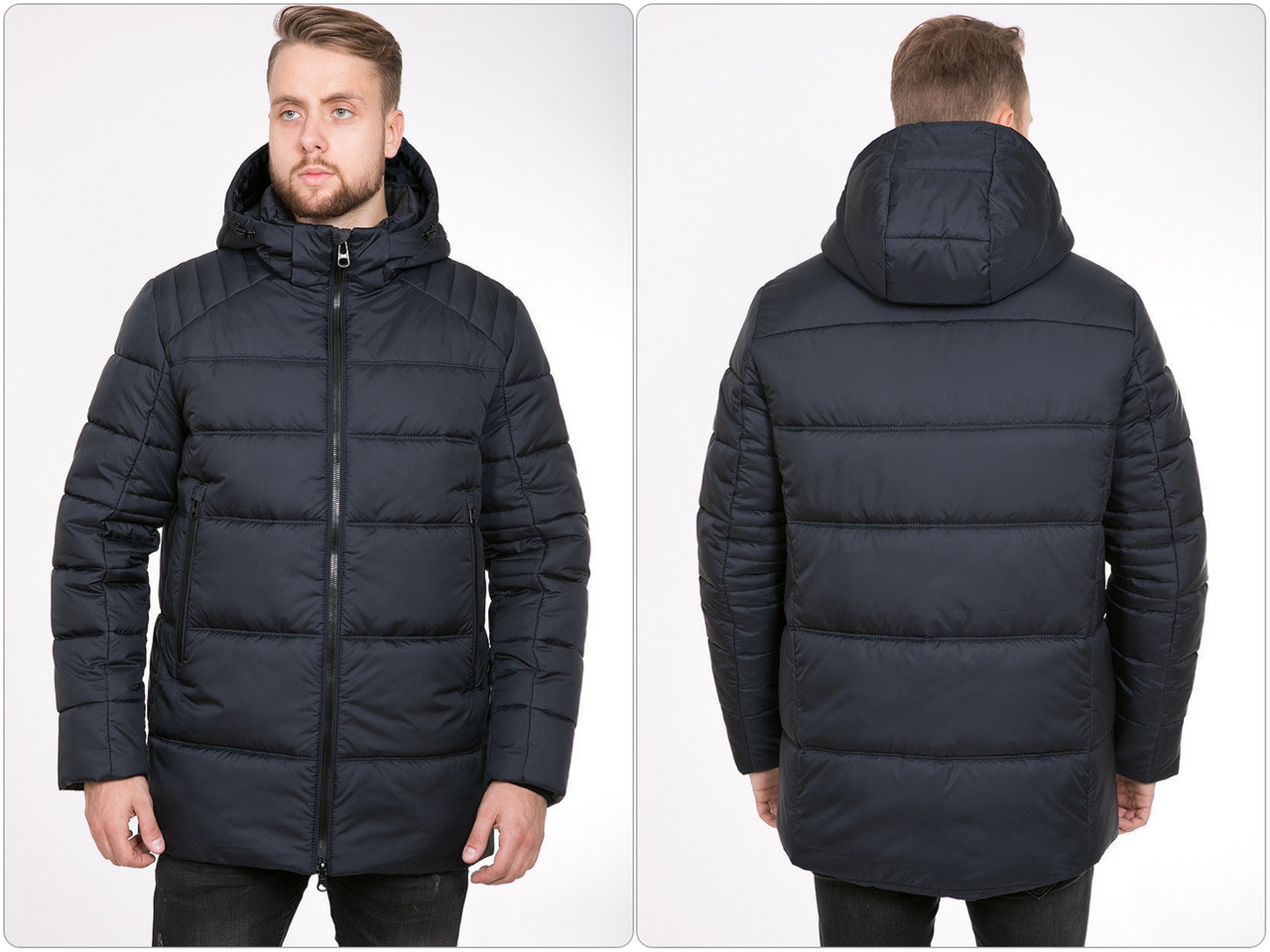 

Стильна тепла чоловіча зимова куртка KTL Т-221 50, Темно-синий