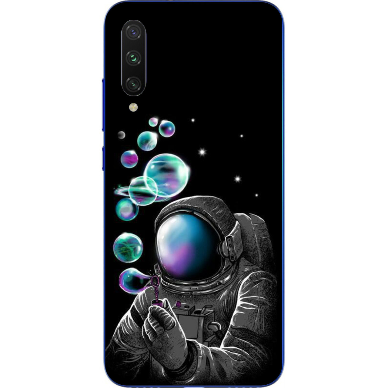 

Бампер силиконовый чехол для Xiaomi Mi A3 Lite с картинкой Космонавт и планеты, Разные цвета