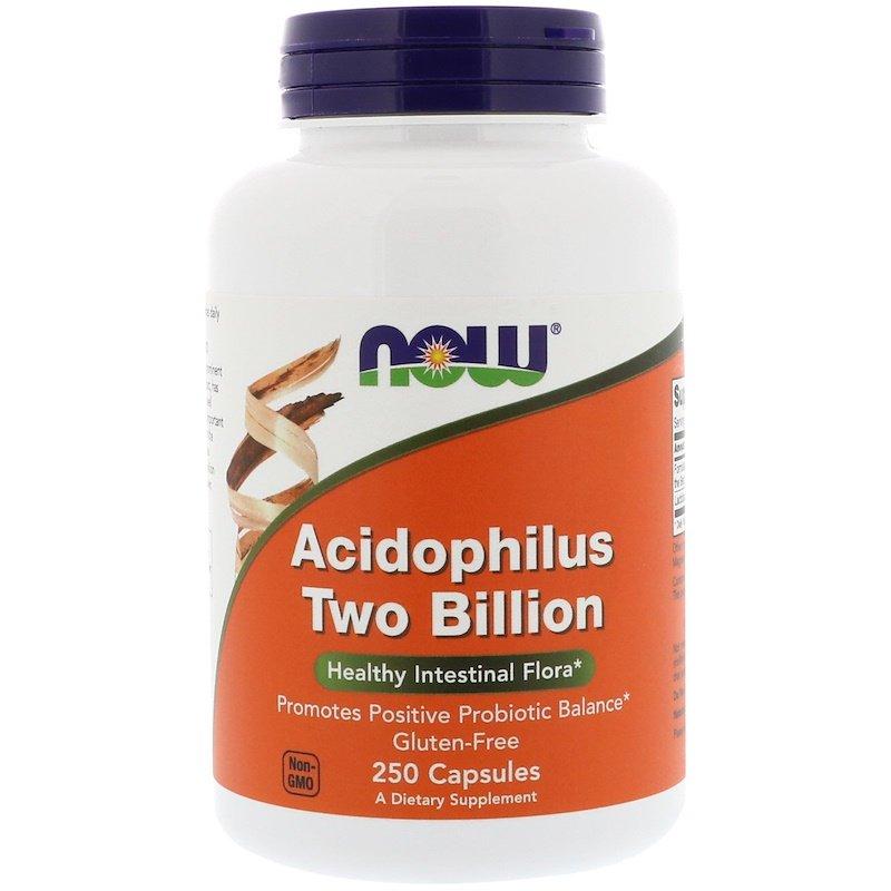 

Ацидофилус NOW Foods "Acidophilus Two Billion" 2 млрд КОЕ, здоровая микрофлора кишечника (250 капсул)