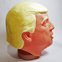 Маска латексна "Трамп" на Хелловін, Маска резиновая "Трамп" на хэллоуин, фото 2
