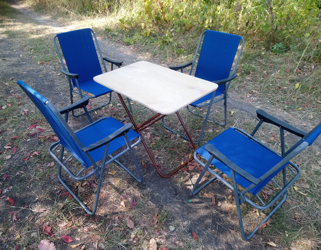 Складная мебель для пикника ( 1 стол + 4 кресла ): 1 750 грн .