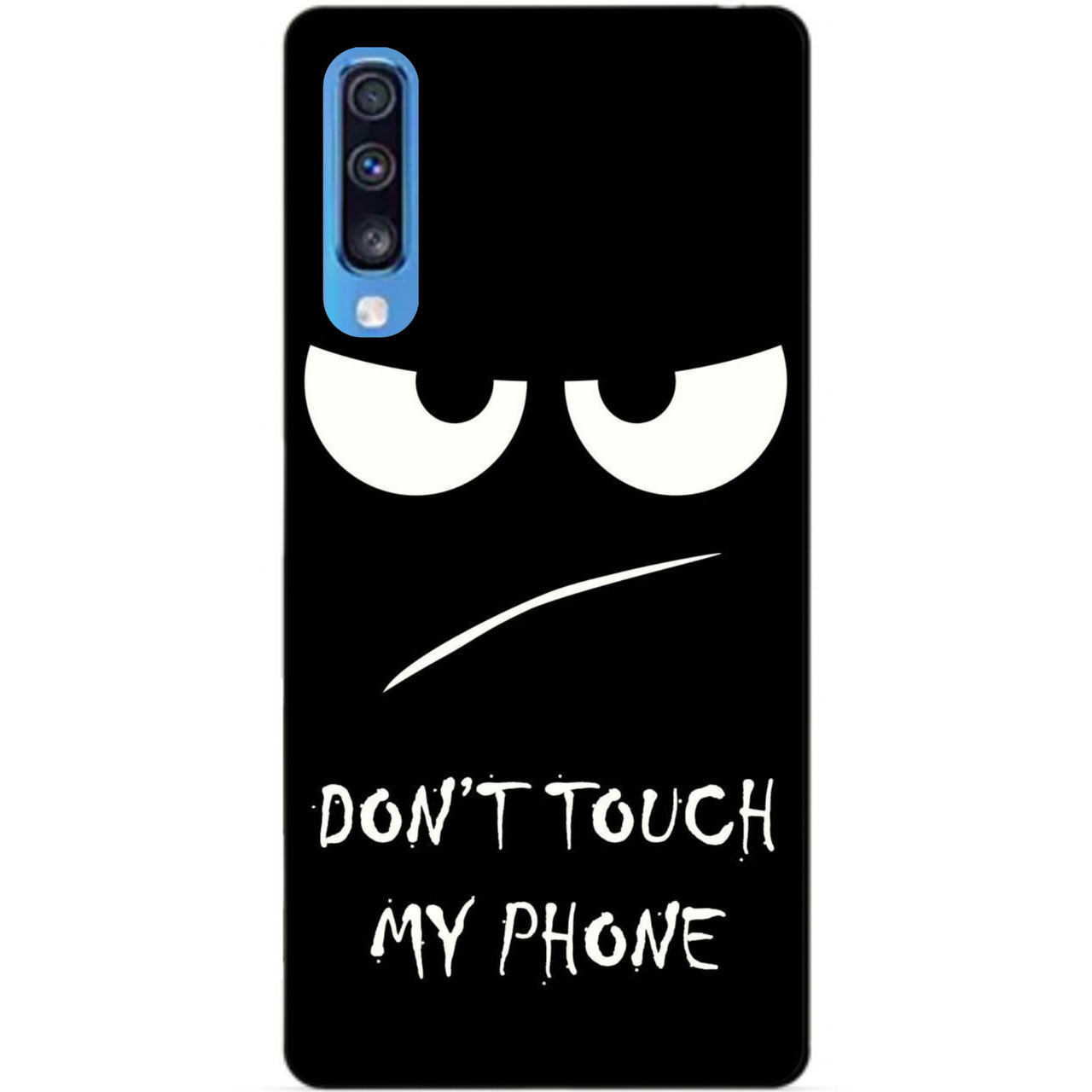 

Силиконовый чехол бампер для Samsung A70 с рисунком Глаза, Разные цвета