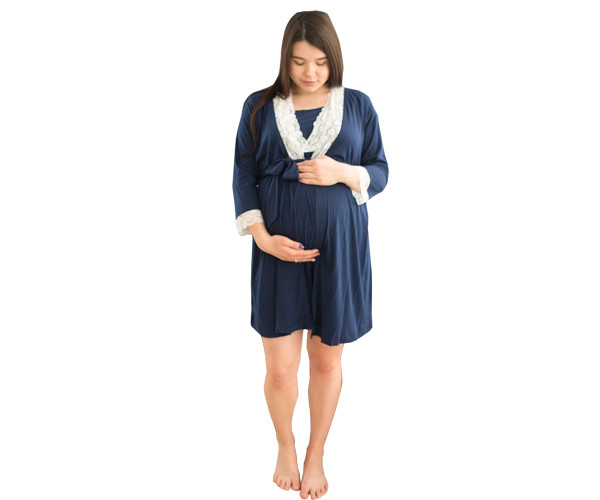 

650102 Халаты для беременных синий XL