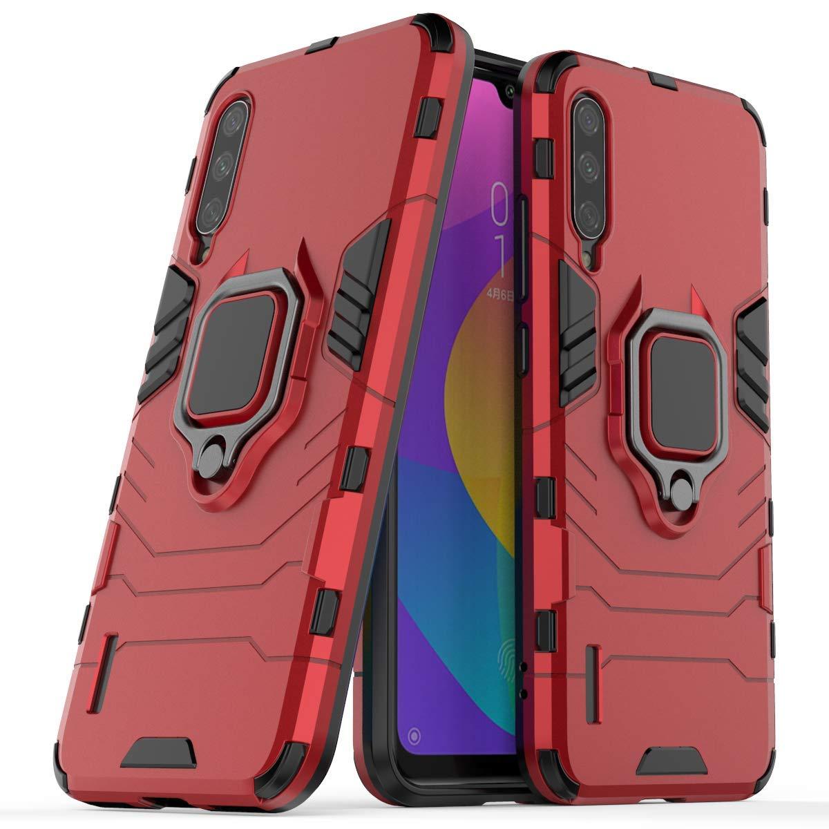 

Ударопрочный чехол Transformer Ring for Magnet для Xiaomi Mi A3 (CC9e), Красный / dante red