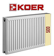 Стальной панельный радиатор 22тип 500*1600 Koer (Чехия) Батарея отопления стальная, фото 1