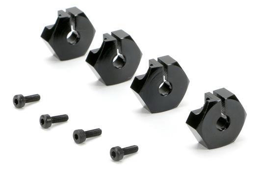 

Team Magic E5 Option Part - Clamp Type Wheel Hexes 14mm - Black 4p