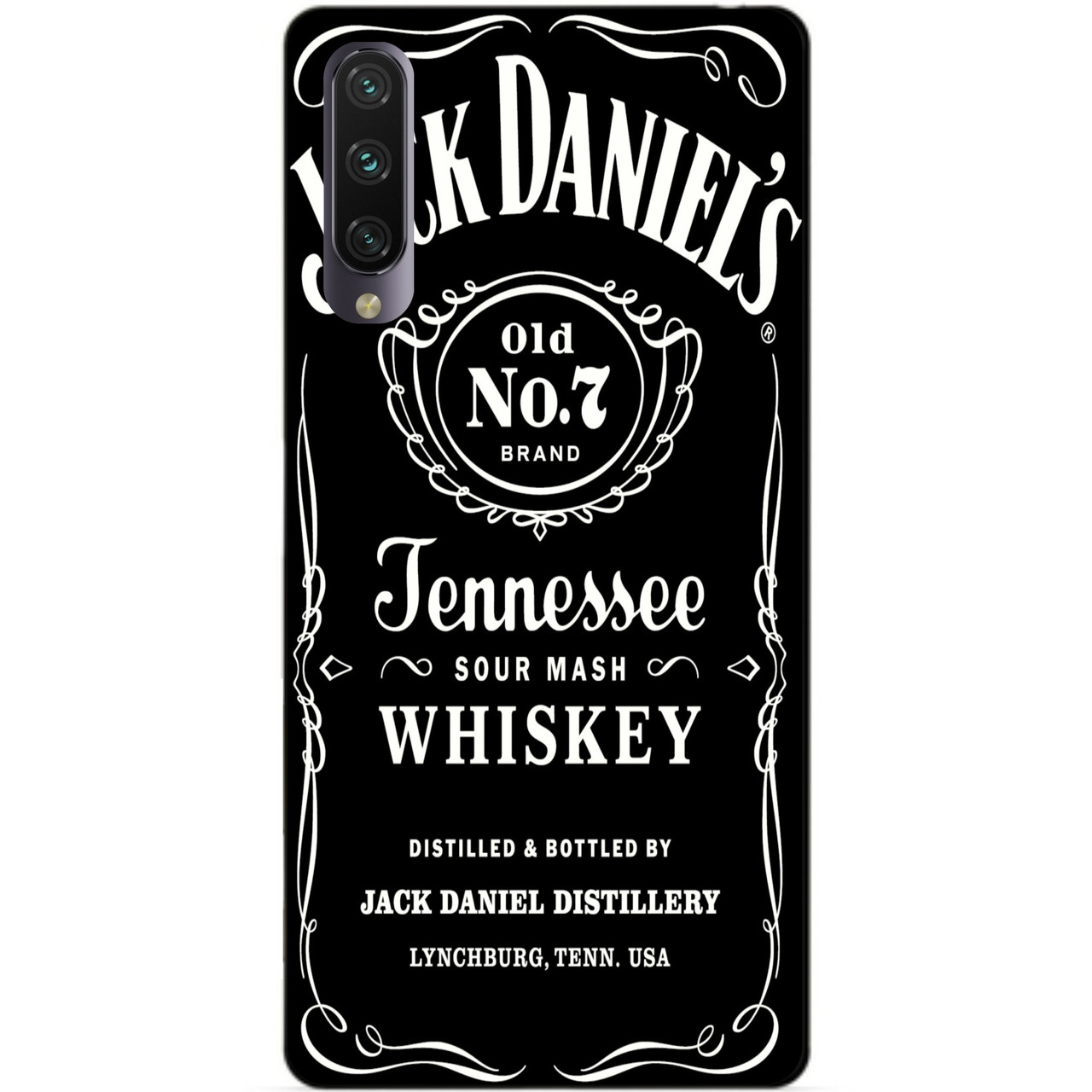 

Бампер силиконовый чехол для Xiaomi Mi A3 с рисунком Jack Daniels, Разные цвета