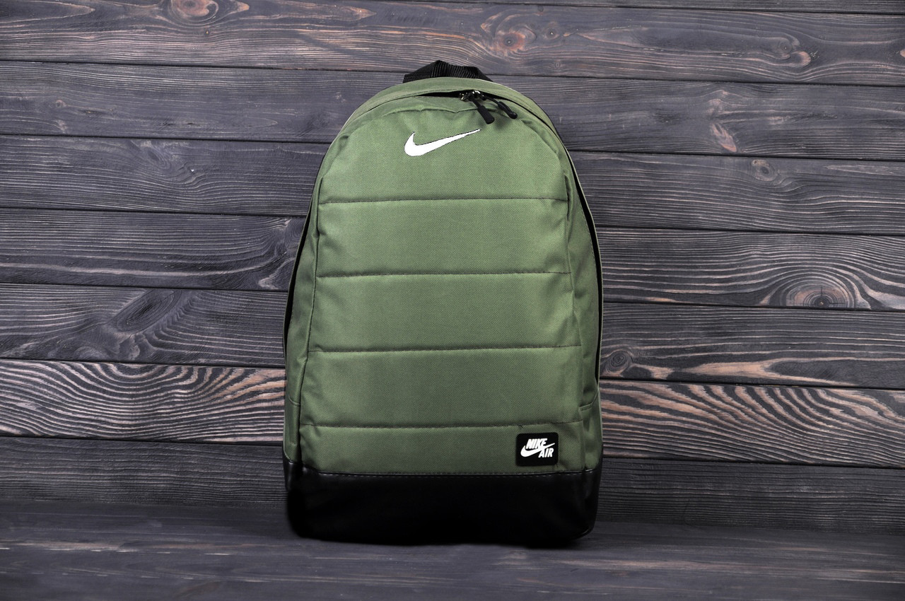 Городской, спортивный рюкзак Nike Air, найк. Хаки. Зелный с черным дноНет в наличии