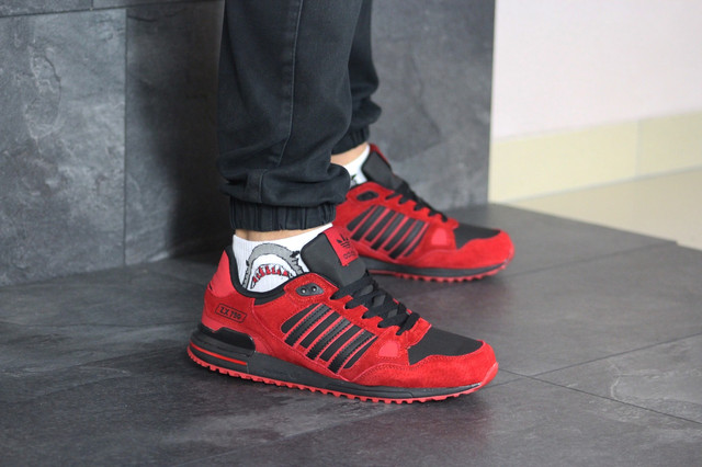 Мужские кроссовки Adidas Мужские кроссовки Adidas (весна-осень, мужские, замша, красные)
