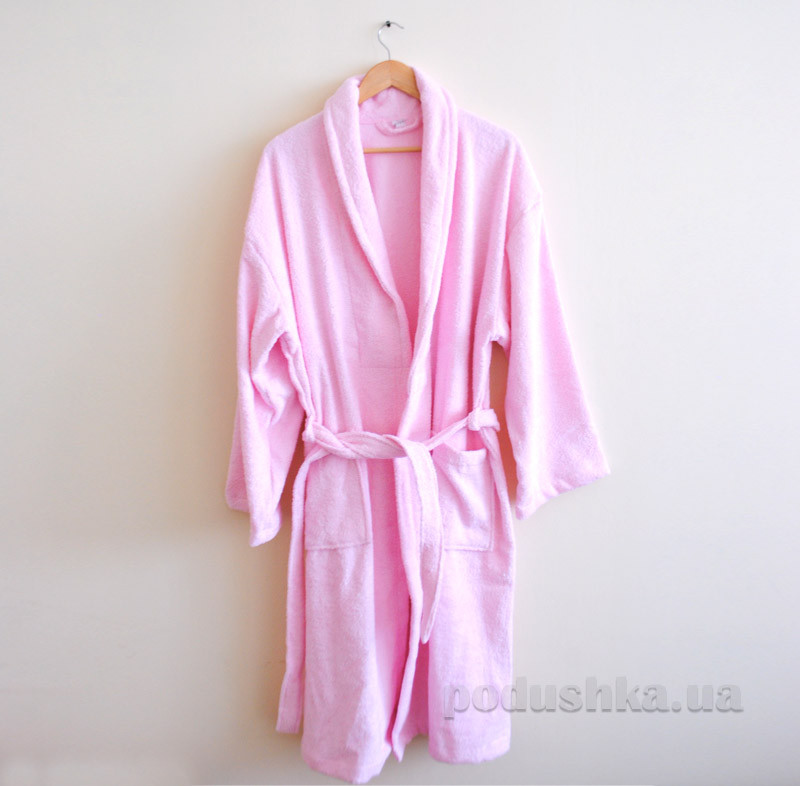 

Махровый халат Noter Textil розовый XXL