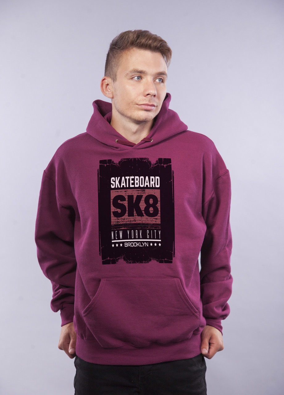 

Толстовка Бордовая LOYS "SK8" L