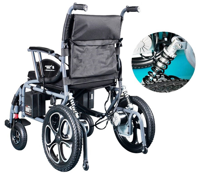 Folding electric wheelchair for the disabled D-6024 (Li-ion)