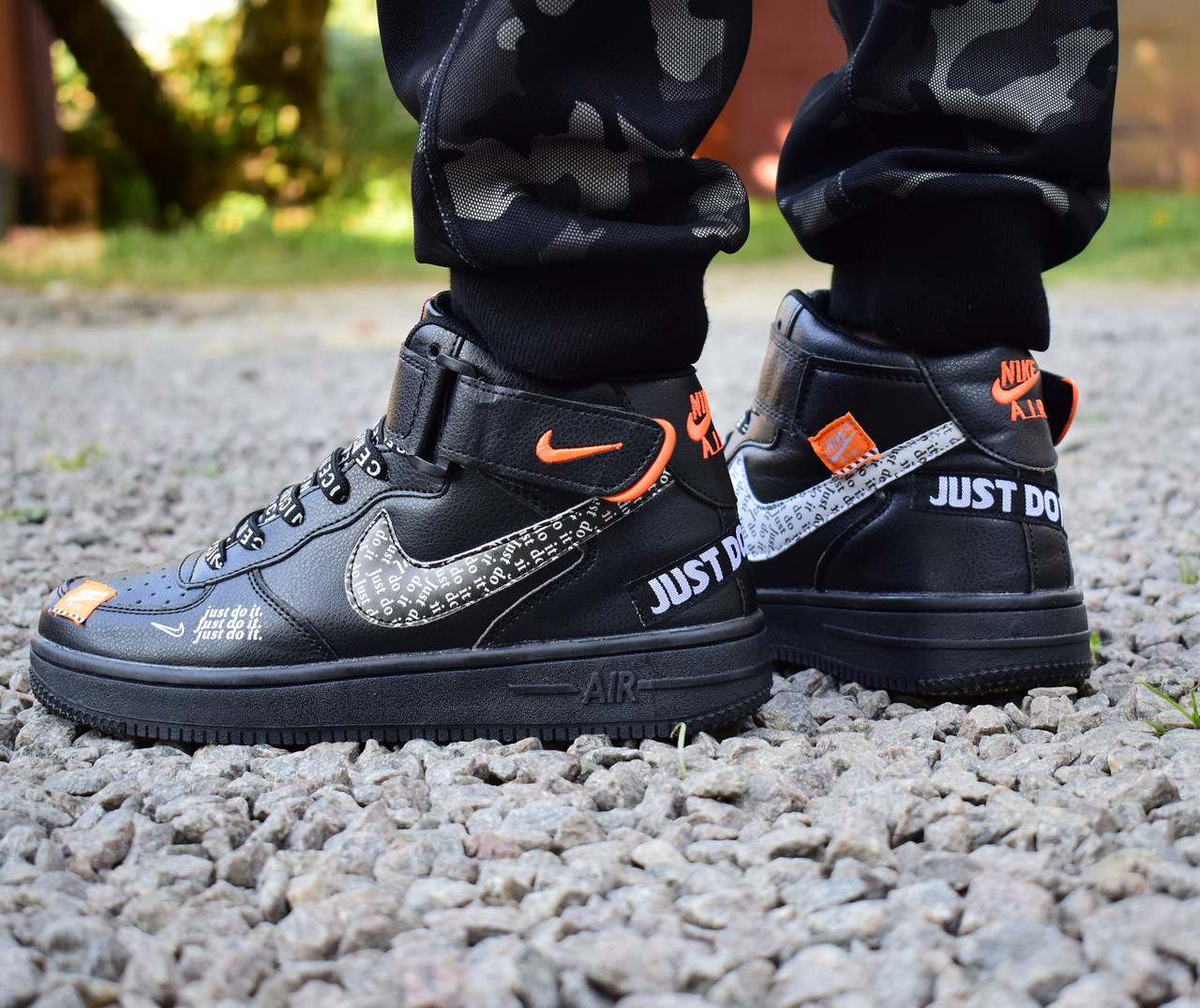 nike air force one high just do it