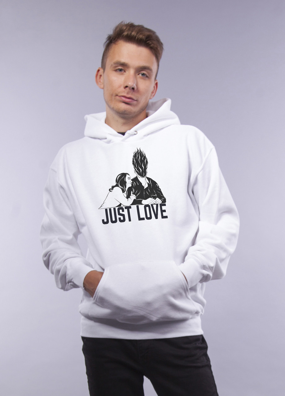 

Толстовка белая LOYS "Just Love" L