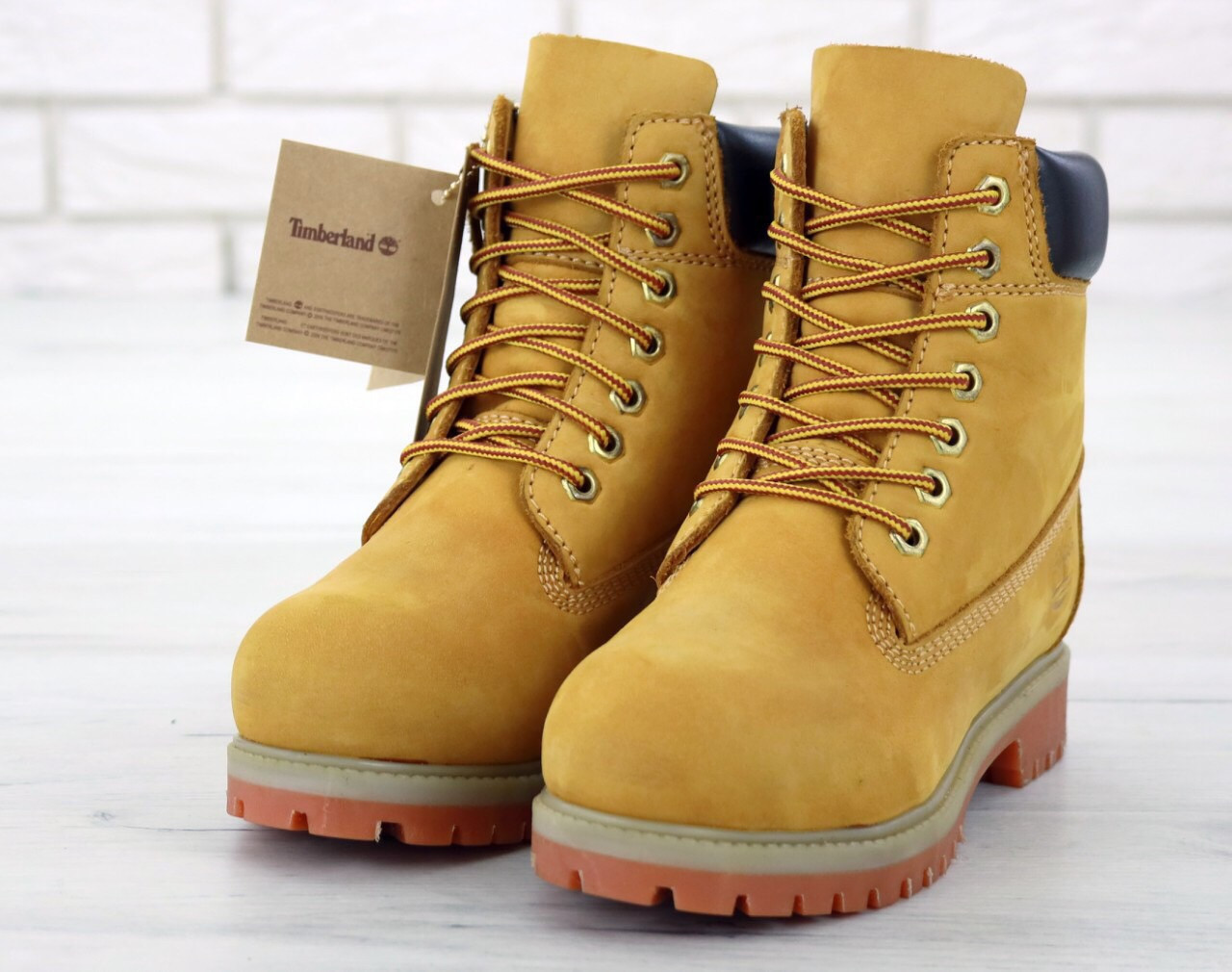 

Ботинки Timberland мужские, рыжие, в стиле Тимберленд, натуральный нубук, код KD-11951 44