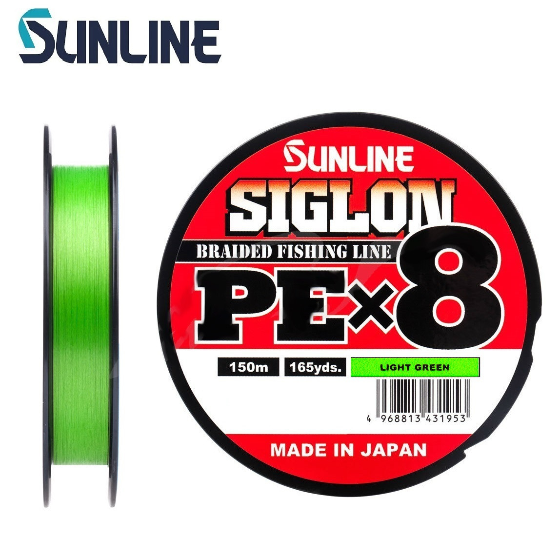 

Шнур Sunline Siglon PE х8 150m (салат.) #1.0/0.171mm 16lb/7.7kg