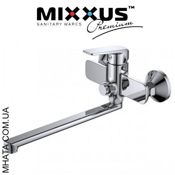 

Смеситель для ванны длинный нос Mixxus Oregon (переключение на кнопке) (Chr-006)