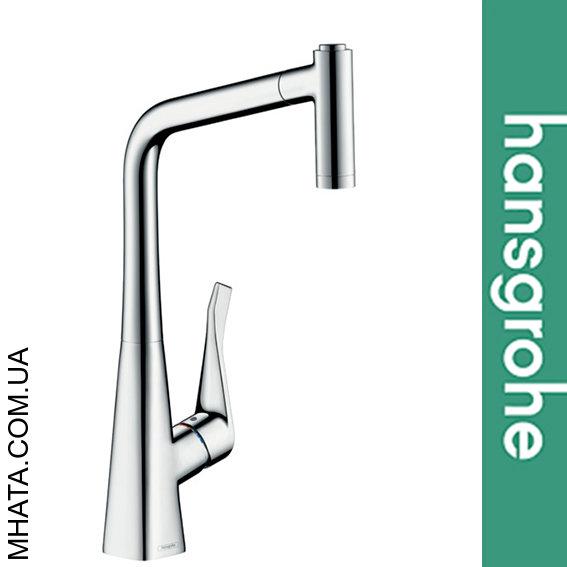 

Смеситель Hansgrohe (art 14820000) для кухни Metris 320, с выдвижным душем