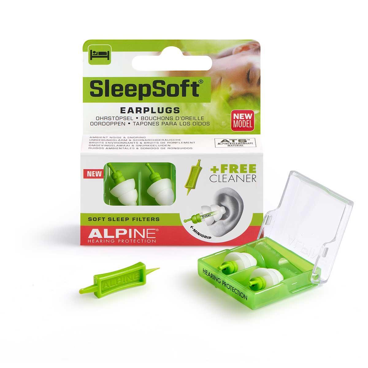 

Беруши для сна Alpine Hearing Protection Sleepsoft Minigrip + Venitex + маска (3 в 1)