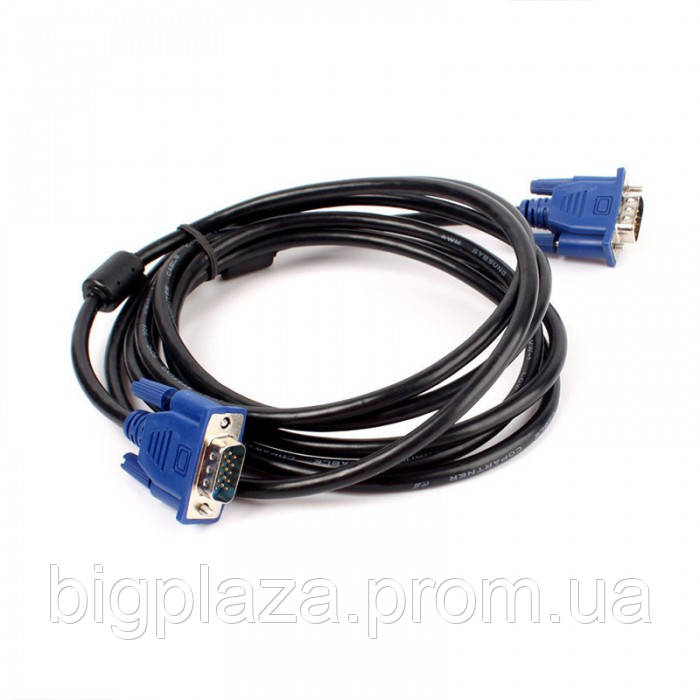 

Кабель VGA папа VGA папа 2 феррита 5м 5m