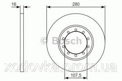 

Тормозной диск FORD TRANSIT Форд Транзит (BOSCH 0986479R92)