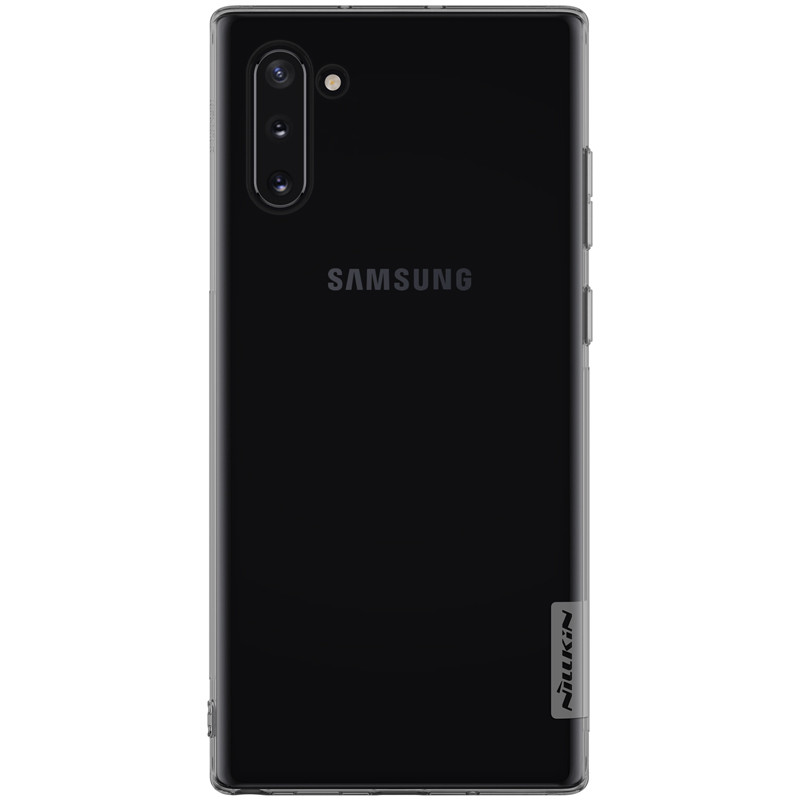 

TPU чехол Nillkin Nature Series для Samsung Galaxy Note 10, Серый (прозрачный)