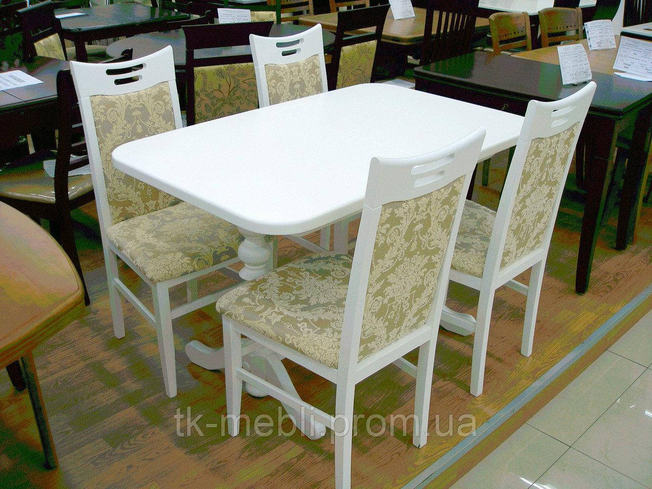 Стол обеденный деревянный для кухни/ гостиной "Явир-3" 1200(1600)х750х750 (цвет на выбор) РПМК, фото 6