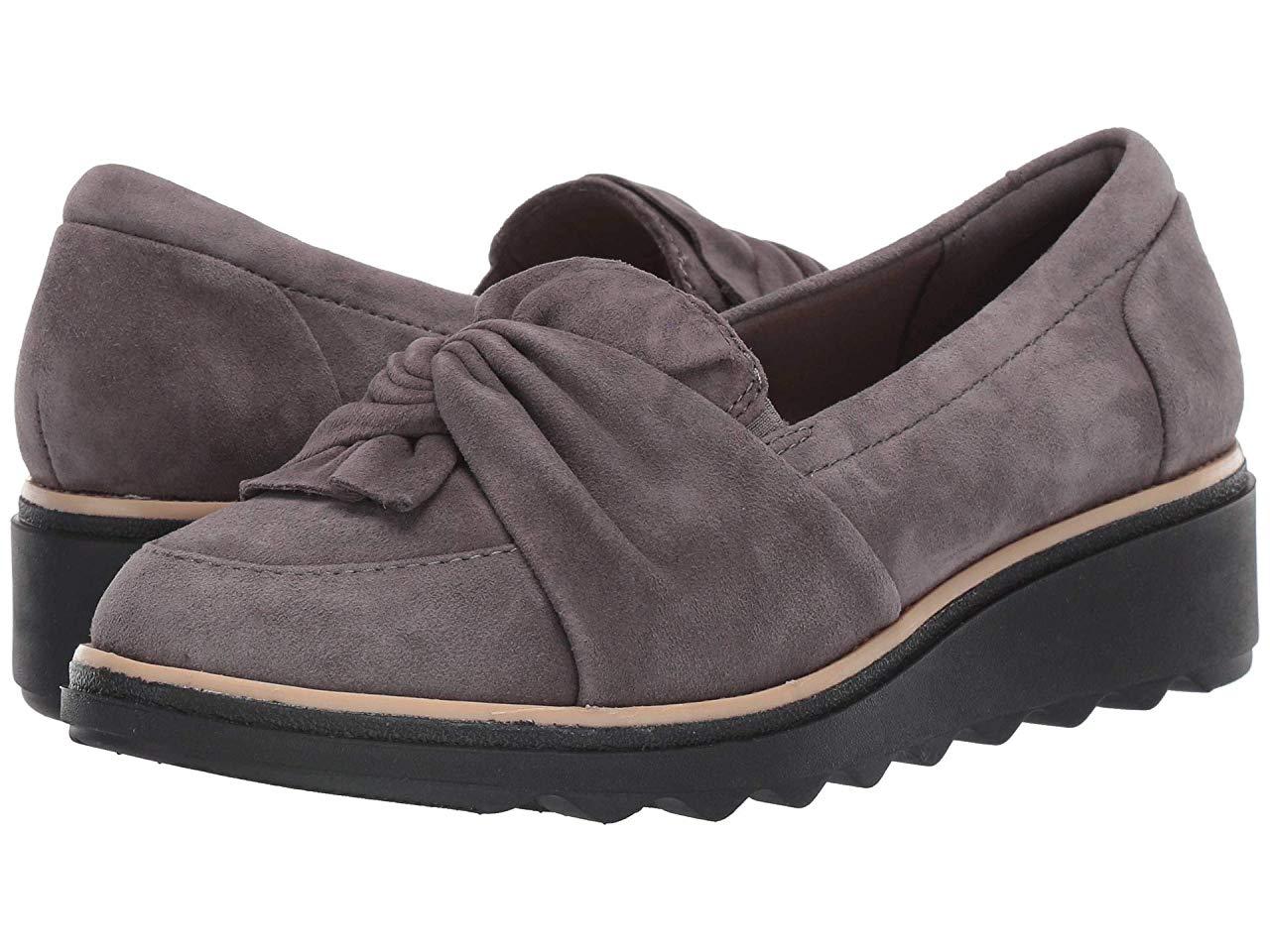 

Мокасины (Оригинал) Clarks Sharon Dasher Grey Suede