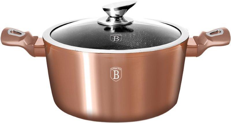 

Кастрюля с крышкой Berlinger Haus Metallic Line ROSE GOLD Edition BH 1516N (6,1 л./28х12,4 см.)