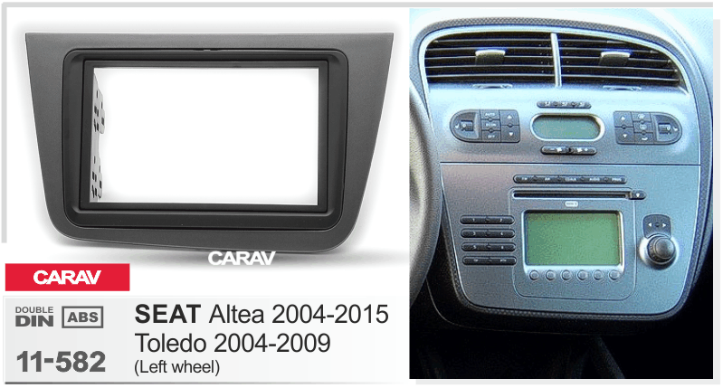 

2-DIN переходная рамка SEAT Altea 2004-2015, Toledo 2004-2009 (Left wheel) , CARAV 11-582