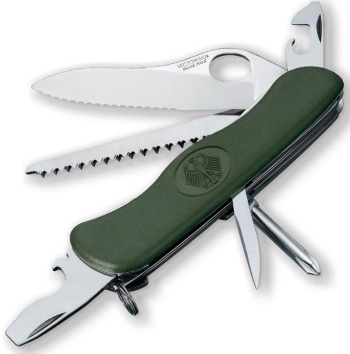 

Швейцарский складной нож Victorinox Military Germany, зеленый, Зелёный