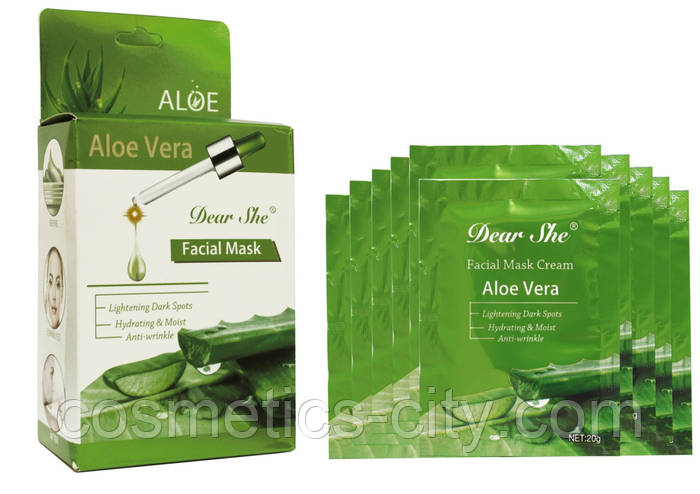 Maska Dlya Lica Aloe Vera Dear She Facial Mask Aloe Vera Cena 7 02 Grn Kupit V Kieve Prom Ua Id 1044722707