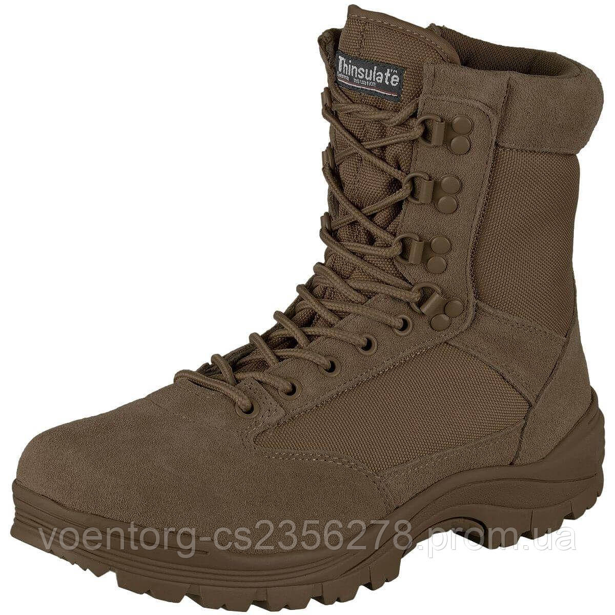 

Берцы MIL-TEC TACTICAL SIDE ZIP BOOTS Коричневые 41, Коричневый