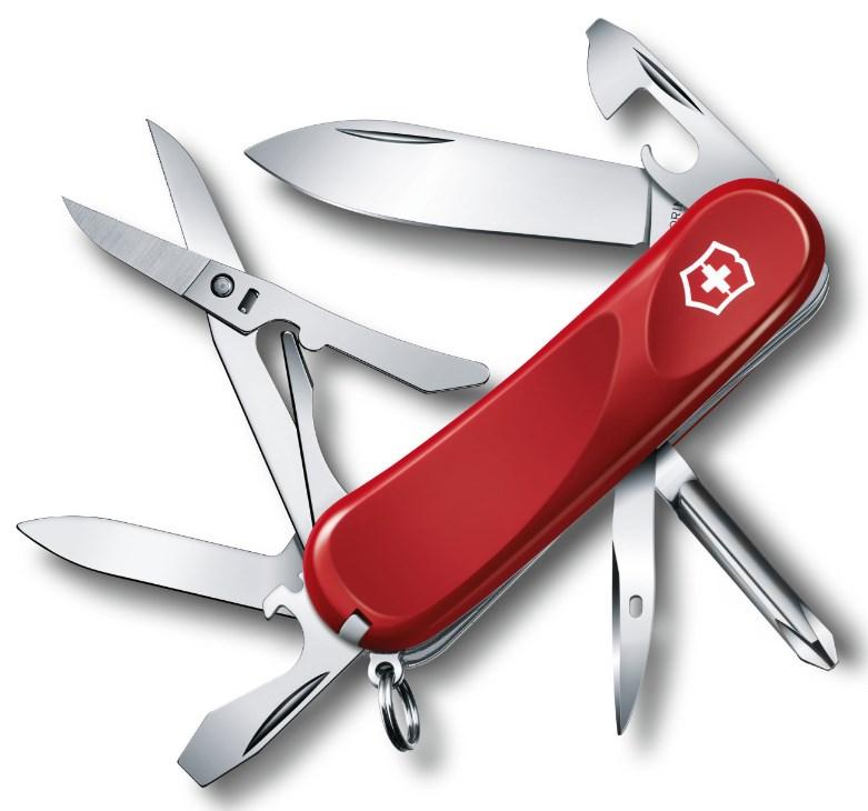 

Швейцарский складной нож Victorinox Evolution 16, красный