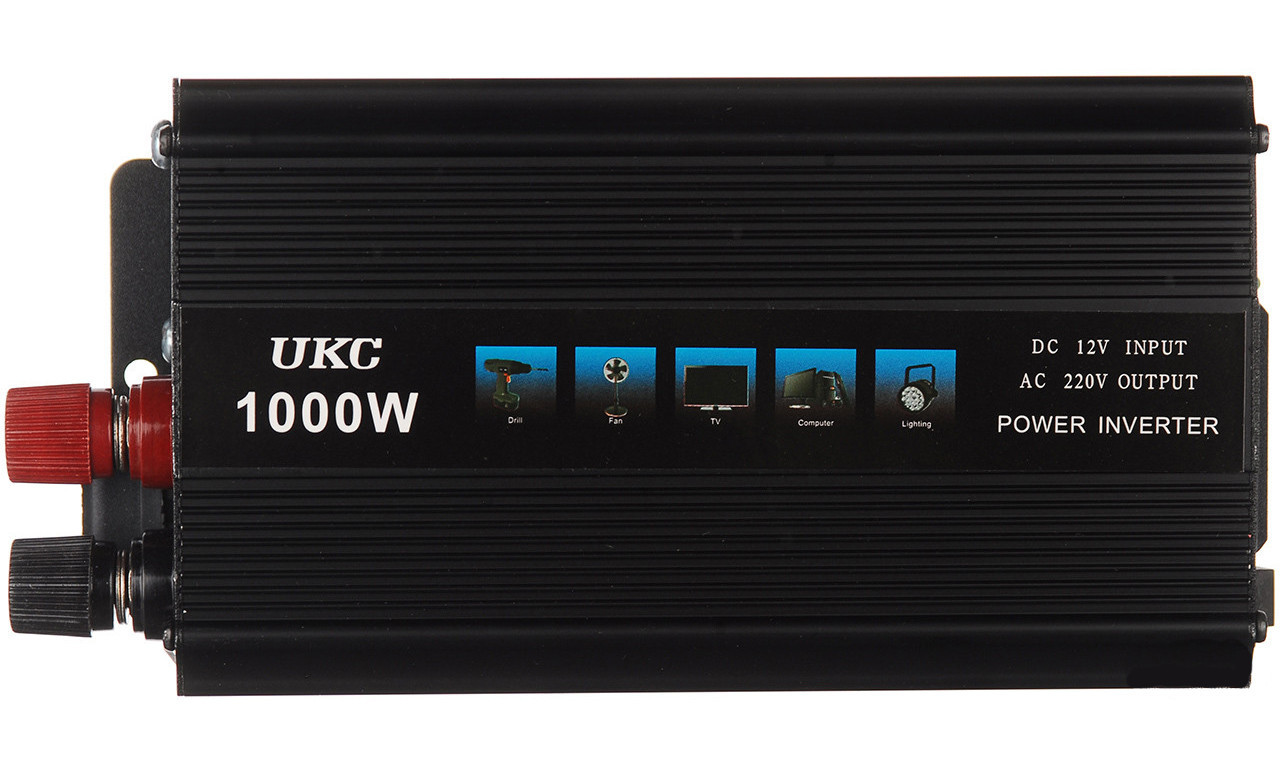 

Преобразователь напряжения(инвертор) UKC 12-220V 1000W Black (1687) #S/O