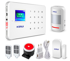 Комплект сигнализации GSM KERUI G-18 plus Белый (GHFBDGY4369FKKF)