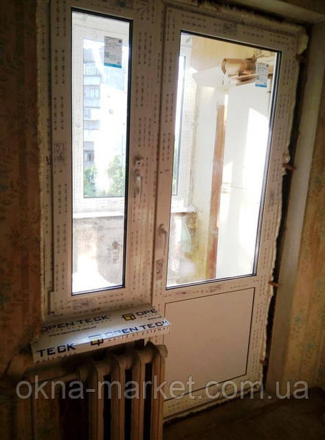 Балконный блок ПВХ Rehau, монтаж компании "Окна Маркет"