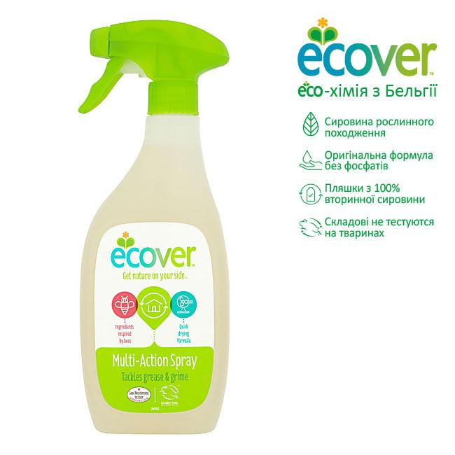 

Универсальный спрей для чистки твердых поверхностей Ecover Multi-Action Spray 500 мл 952037