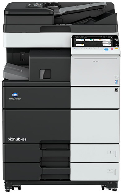 

Акционный комплект Konica Minolta bizhub 458e формата SRA3, до 45 стр/мин. А4+шнур+кабель+тумба+лоток+тонер